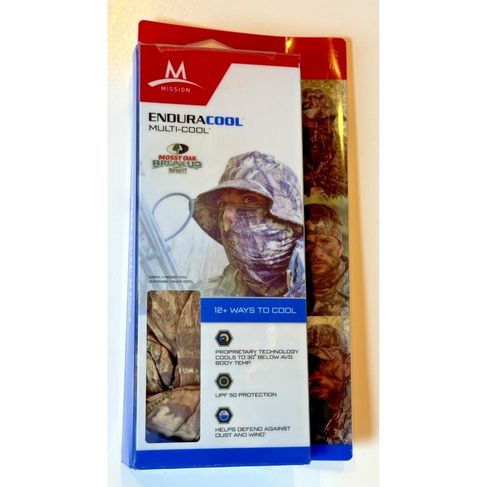Mission Enduracool Multi-Cool Mossy Oak Break-Up Infinity Neck Gaiter One Sz NEW